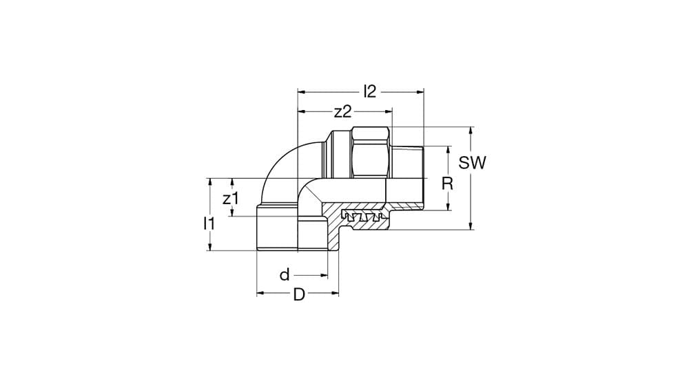 Elbow 90° Male Thread | EGIC